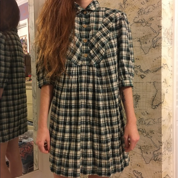 Plaid Above the Knee Dress - Picture 1 of 7